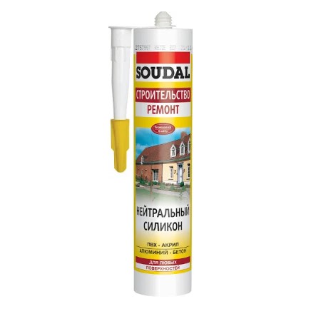 Герметик силіконовий Soudal нейтральний прозорий 280мл