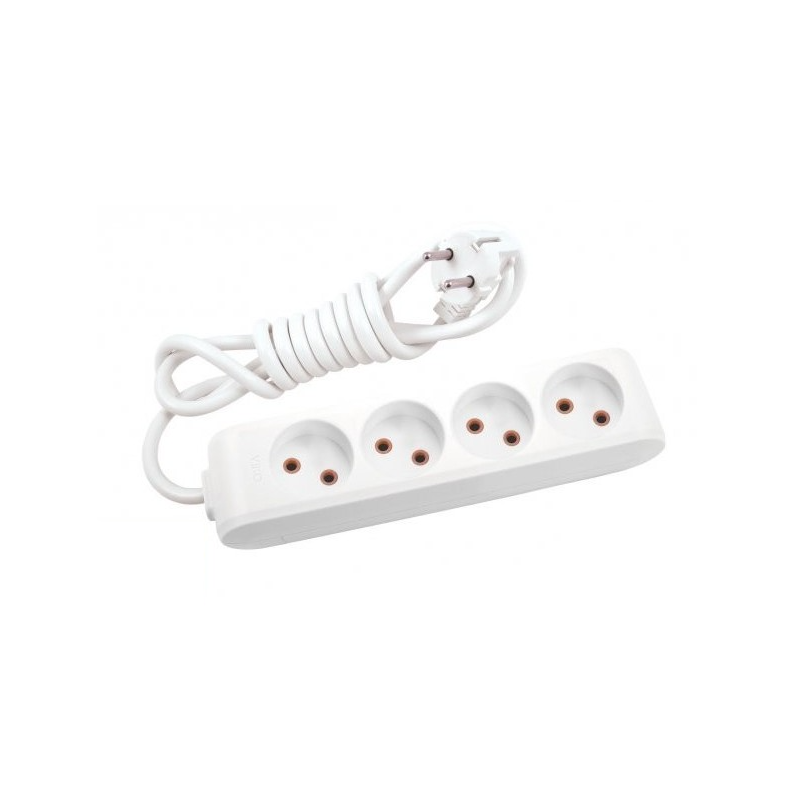 Удлинитель 4 гнезда, 2 метра, без заземления VIKO Multi-Let 90112402