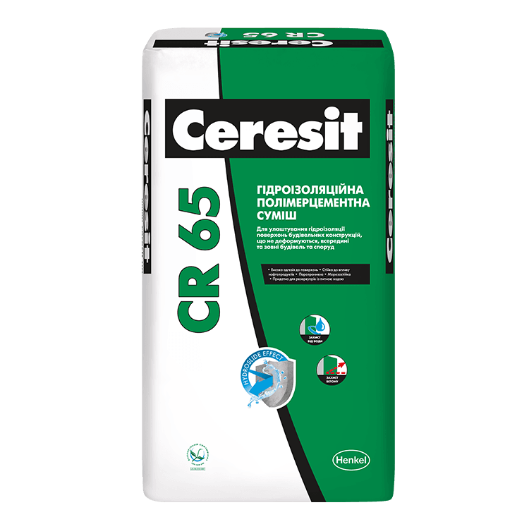Гидроизоляционная смесь CR-65 Ceresit 25 кг