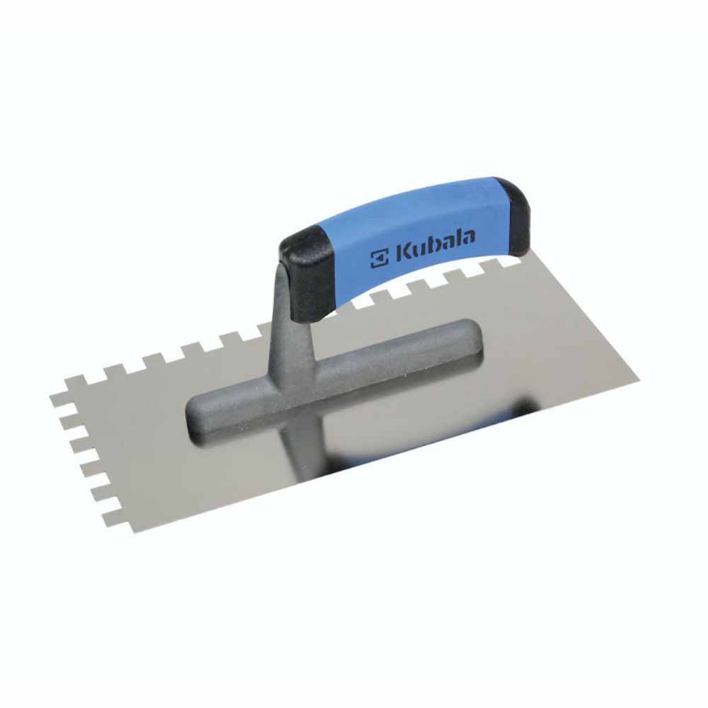 Гладилка зубчатая 130х270мм, зуб 6х6 мм, нержавейка Кубала (Kubala) G-1 0202