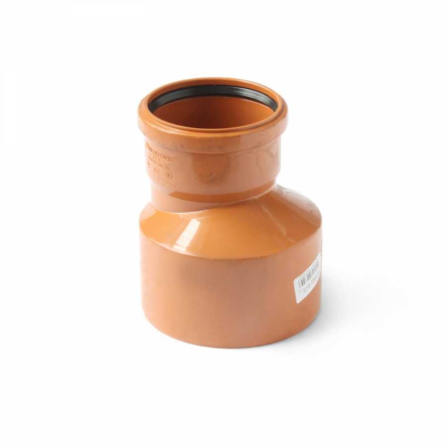 Редукция канализационная ПВХ 160х110 мм (рыжая)