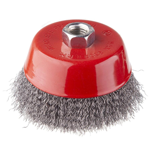 Щетка чаша из рифленой проволоки 65 мм (КШМ) APRO 830424 