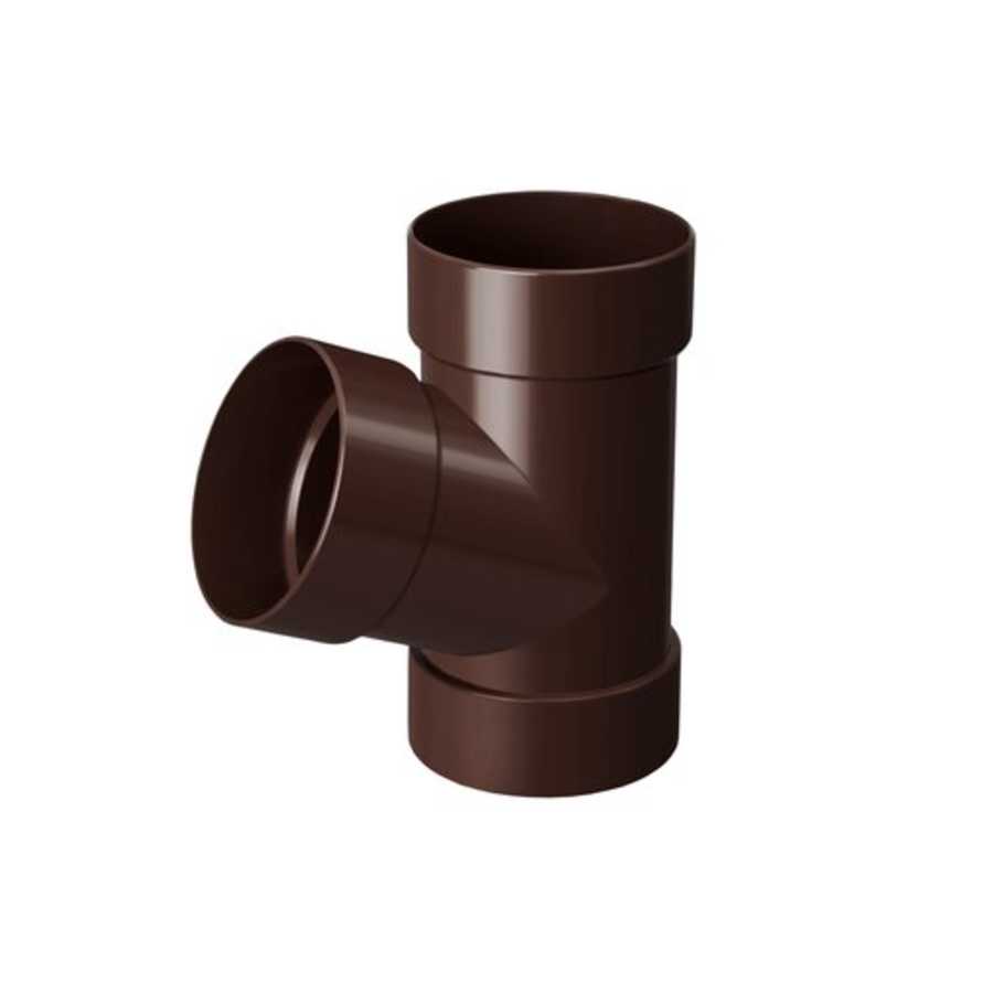 Трійник труби 75 мм 67 ° Rainway коричневий