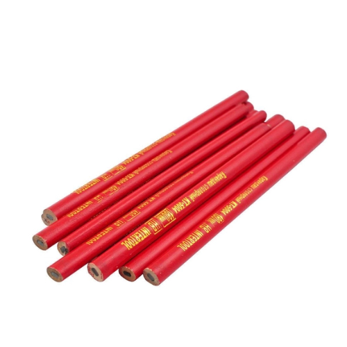 Карандаши красные строительные (1 пачка - 12 шт) СИЛА 510003