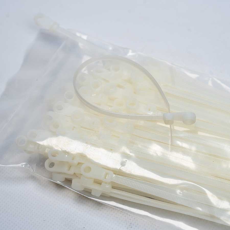 Кабельна стяжка з кільцем 150х4 мм, пачка 100 шт, Apro