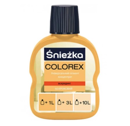 Пигмент Sniezka №60 кремовый  (0,1л)