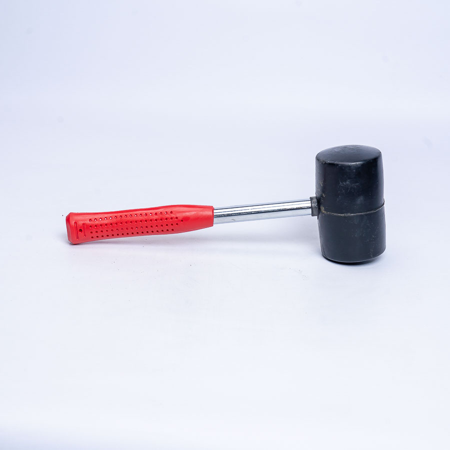 Киянка гумова 680 г. 80 мм, чорна, металева INTERTOOL HT-0232 (320173)