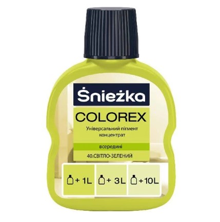 Пигмент Sniezka №40 светло-зеленый (0,1л)