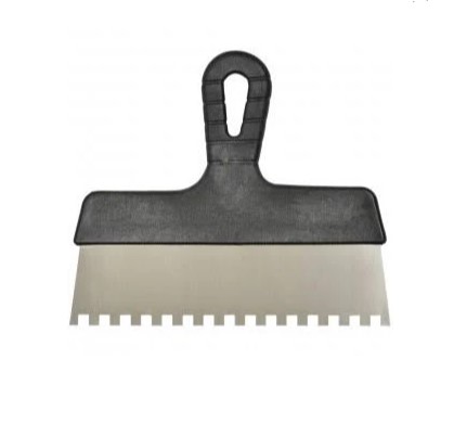 Шпатель з пластмасовою ручкою 150 мм, зуби 8*8 мм 