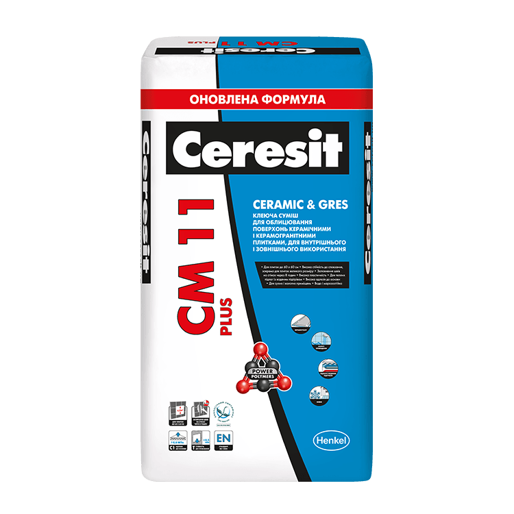 Клей для плитки СМ 11 Plus (Плюс) Ceresit 25 кг