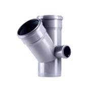 Крест канализационный 110х110х45°х50х90° правый