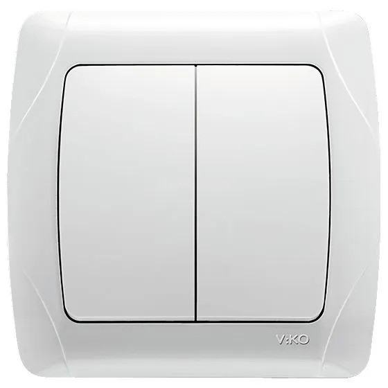 Выключатель на 2 клавиши внутренний VIKO Carmen 90561002
