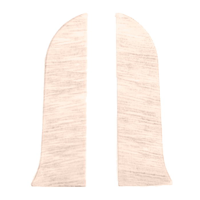 Заглушка плинтуса левая, Дуб белый 14, Тис