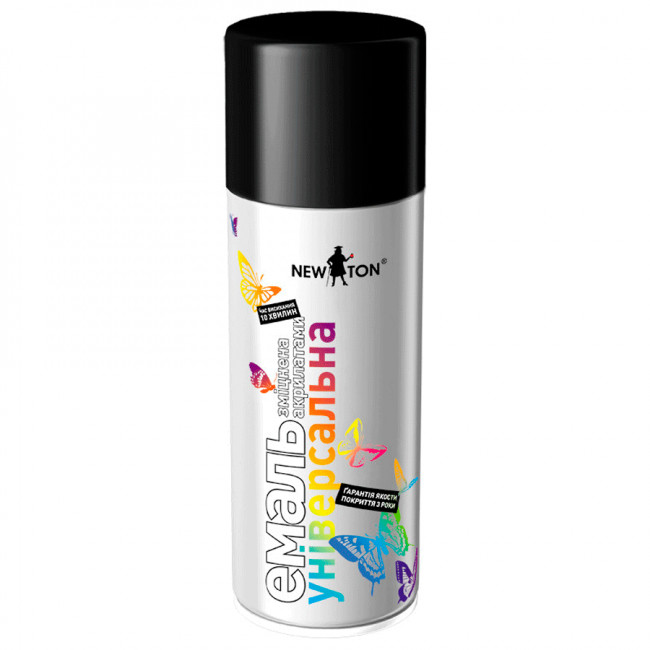Аерозоль НЬЮТОН чорний глянець 9005