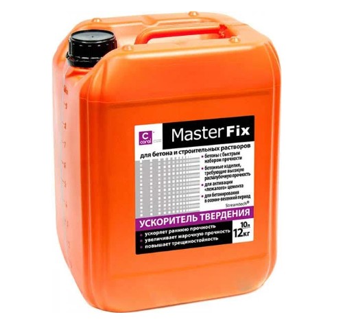 Прискорювач твердіння бетону Корал МастерФікс 10л