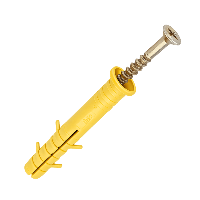 Дюбель забивний потайний 8х100 мм, поліпропіленовий, пачка 100 шт 