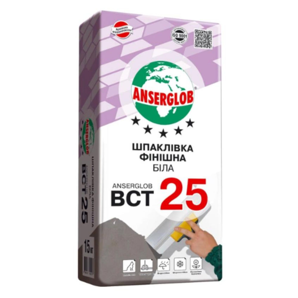 Шпаклівка фінішна Anserglob BCT 25 15кг