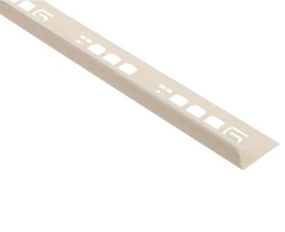 Профиль угловой ПВХ внутренний для плитки 9мм ваниль 2,5м